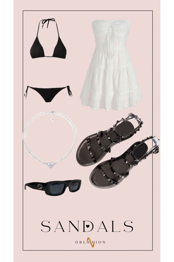 Valent Siyah Troklu Hakiki Deri Siyah Sandalet