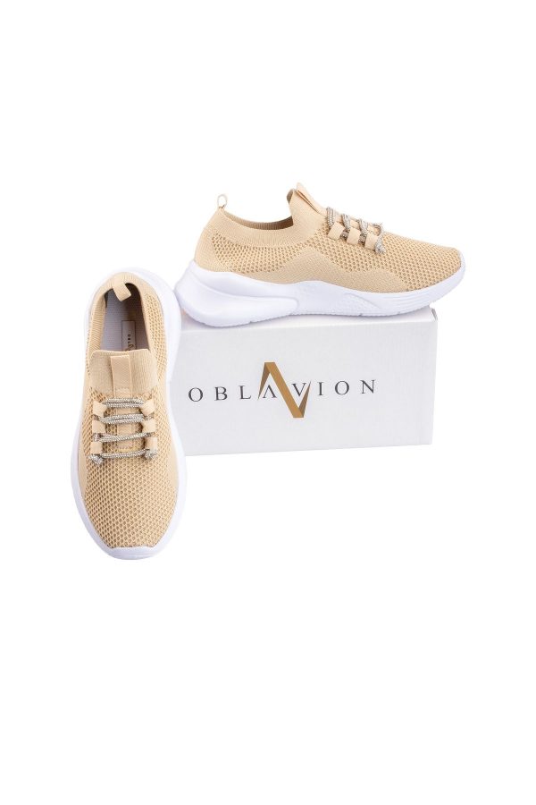 Life Comfort Bej Günlük Kadın Triko Spor Ayakkabı