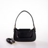 Siyah Vegan Deri Ayarlanabilir El ve Omuz Çantası